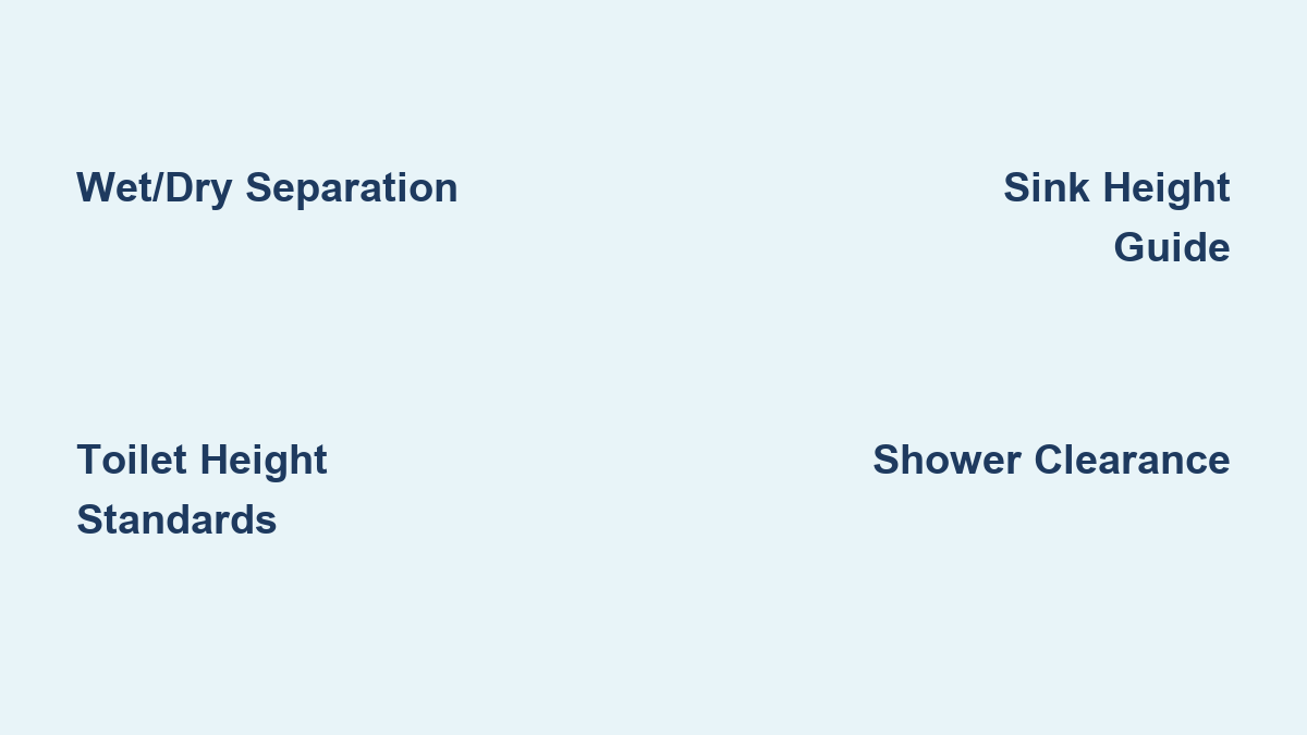 Bathroom Ergonomics: Optimal Measurements Guide