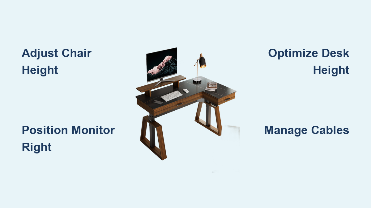 Ergonomic Corner Desk Setup Guide