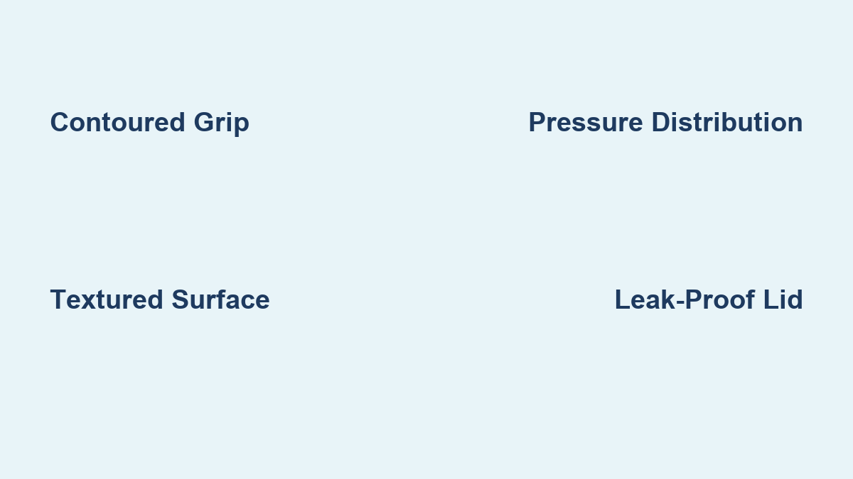 Ergonomic Bottle Design: Comfortable Grip for Easy Use